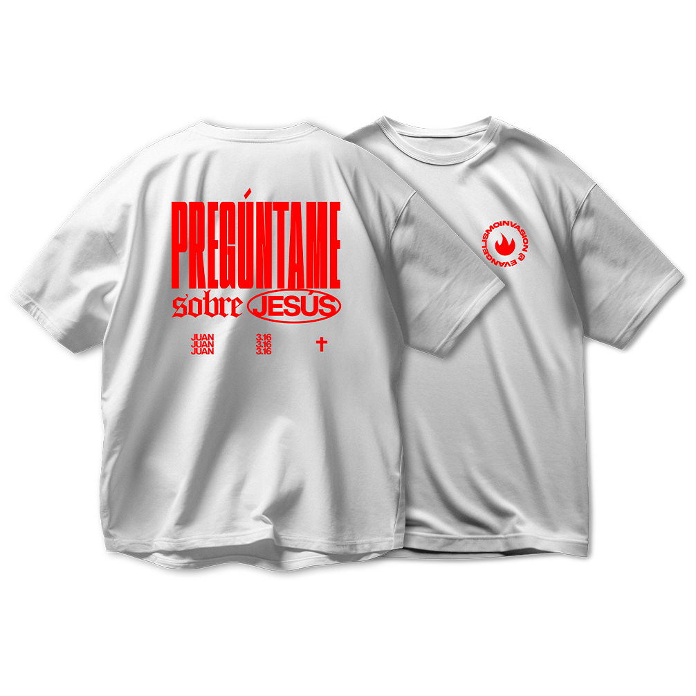 preguntame-rojo Polera Pregúntame sobre Jesús - Imagen 1
